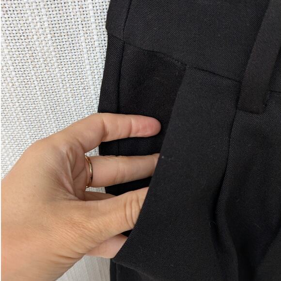 Favorite Daughter Black The Favorite Pant Pleat High-rise Wide Leg Pants, size 0 - Picture 4 of 10